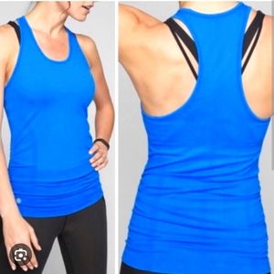 Athleta- Speedlight Seamless Tank- Cobalt Blue - Sz XS